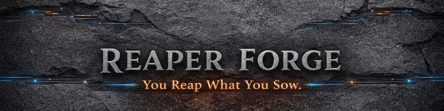 Reaper Forge. You Reap What You Sow.
